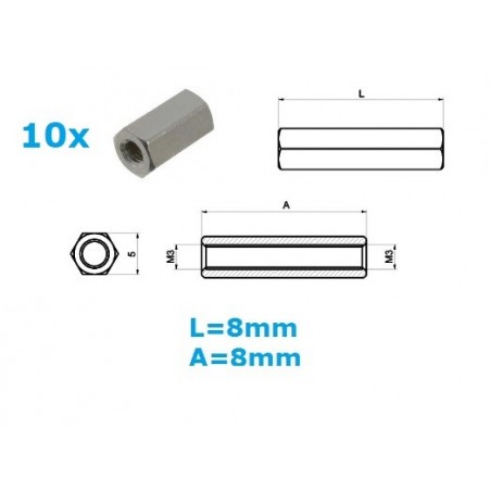 Distanziale in ottone