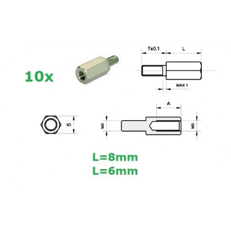 Distanziale in ottone