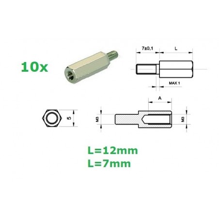 Distanziale in ottone