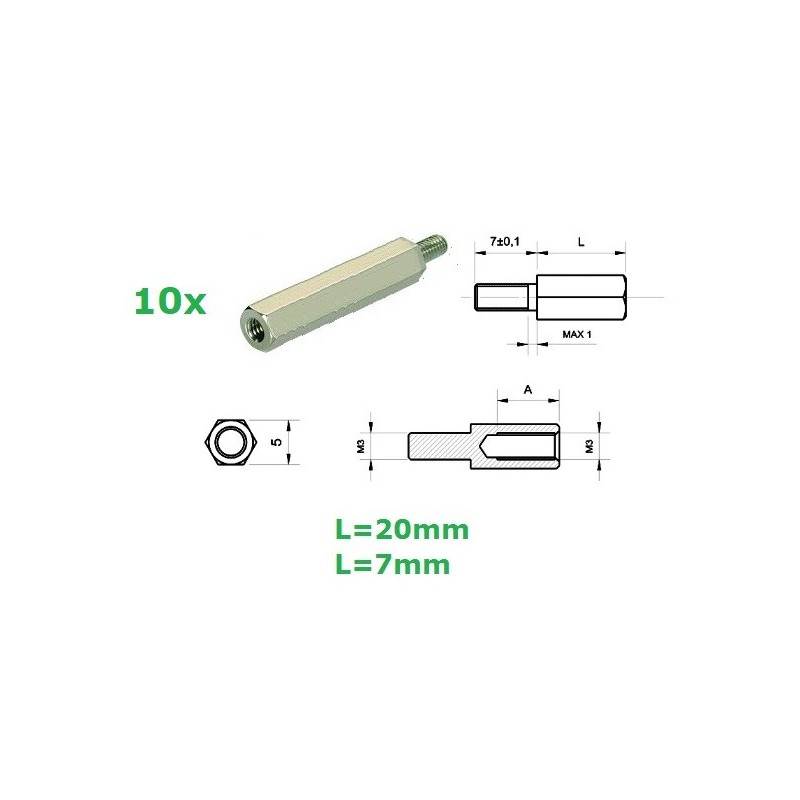 Distanziale in ottone
