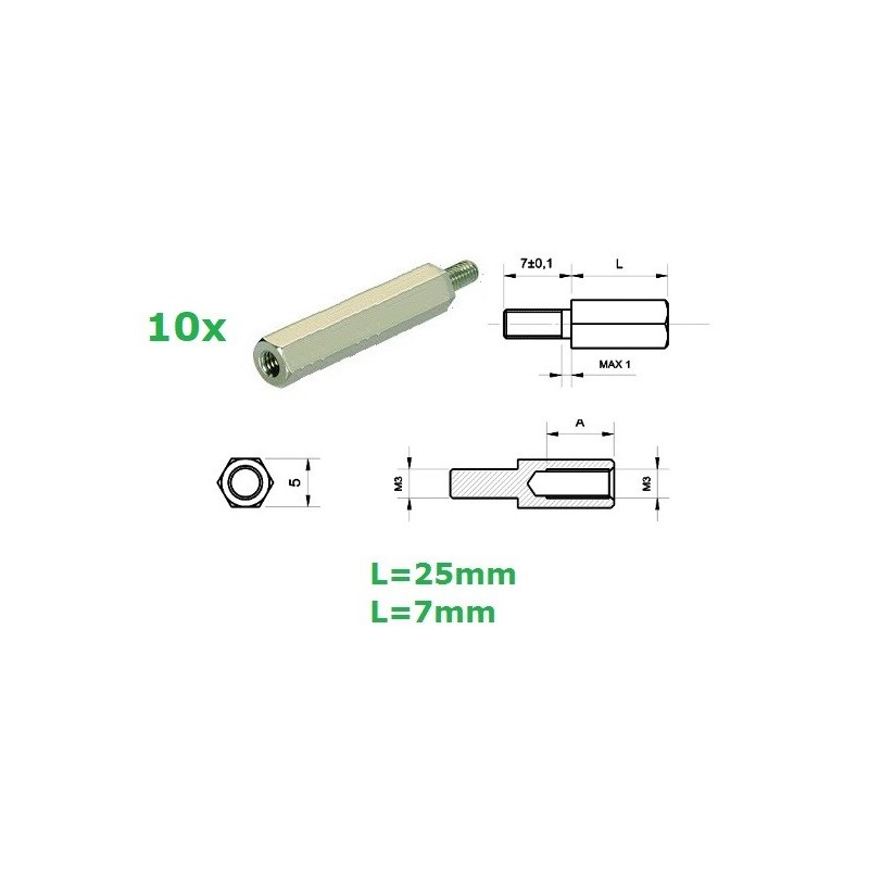 Distanziale in ottone