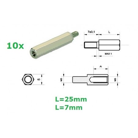 Distanziale in ottone