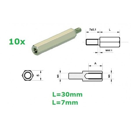 Distanziale in ottone