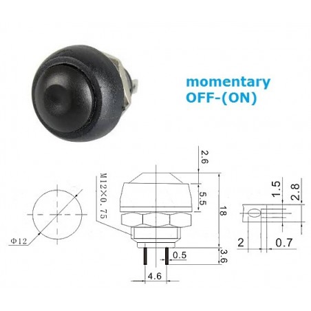 Daier switch PBS-33B-BLK