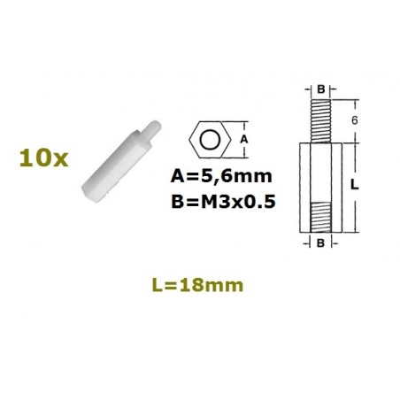 Distanziale in nylon
