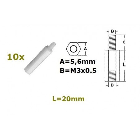 Distanziale in nylon