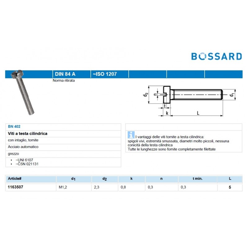 Bossard 1163507