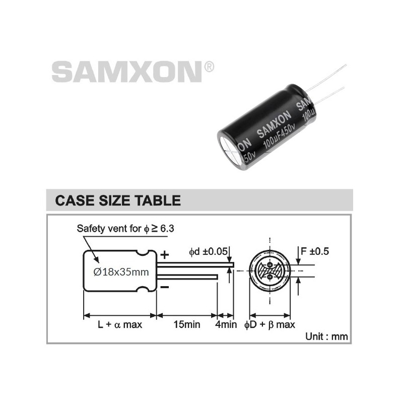 Samxon KM 100uF 450V