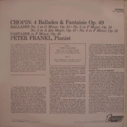 Peter Frankl: Chopin, 4 Ballades & Fantasie