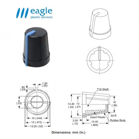 EAGLE Plastic ''soft touch'', BLUE line