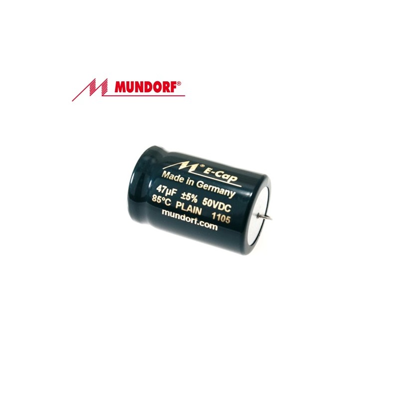 Mundorf ECAP 1uF 70V PLAIN, condensatore elettrolitico bipolare, ECAP70-1,00