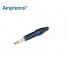 Amphenol TM1PB-AU, plug mono 6,3mm NERO (solo per strumenti)