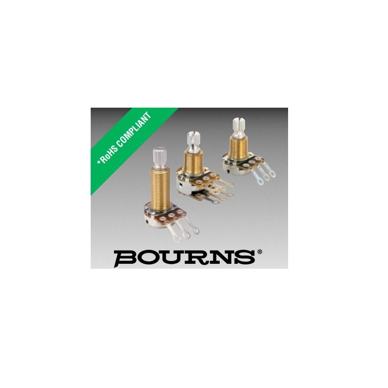 Bourns 17, 500KA MONO 3/8' potenziometro LOG perno zigrinato, bussola LUNGA PDB181-GTR03-504A2