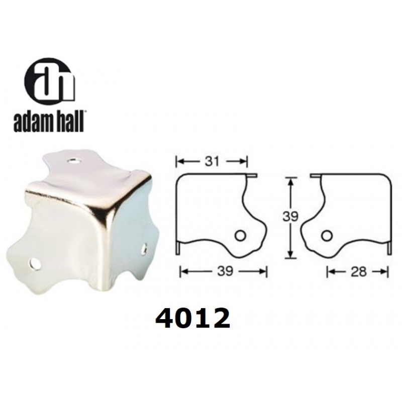 Adam Hall 4012, angoliera piatta in acciaio