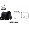 Adam Hall 4023BLK, angoliera nera in acciaio per cabinet