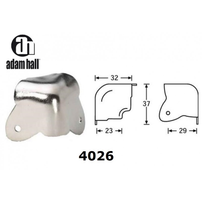 Adam Hall 4026, steel cabinet corner