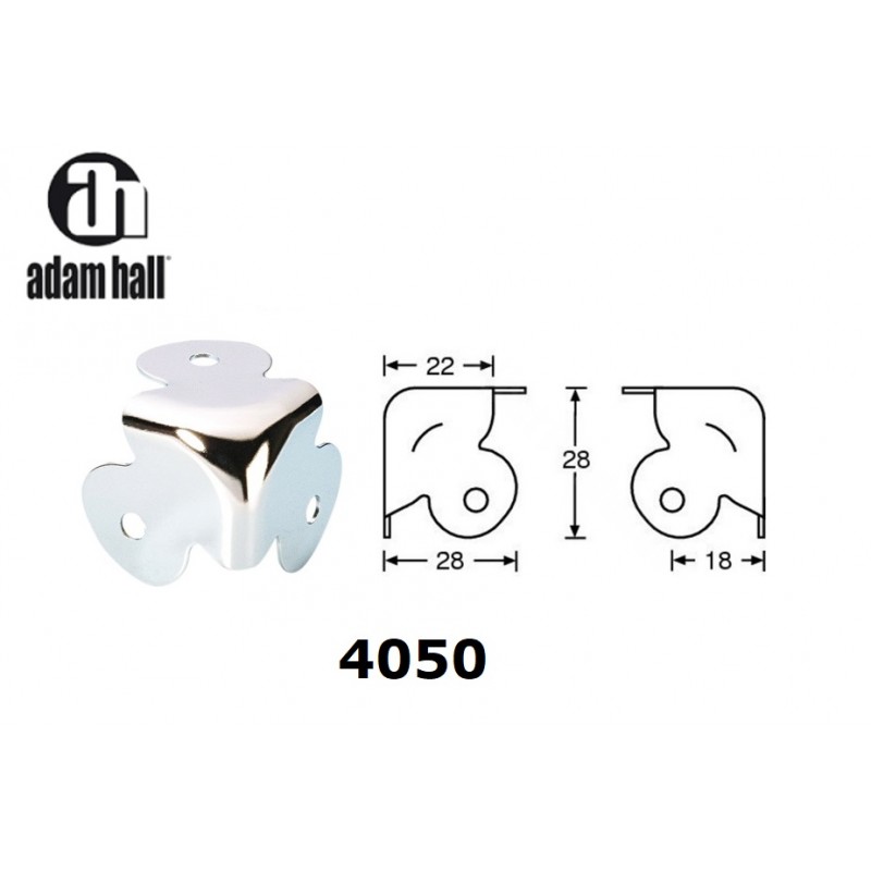 Adam Hall 4050, steel flat corner