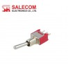 Salecom S07SP, interruttore ON-OFF-ON subminiatura a levetta SPDT, pin da PCB