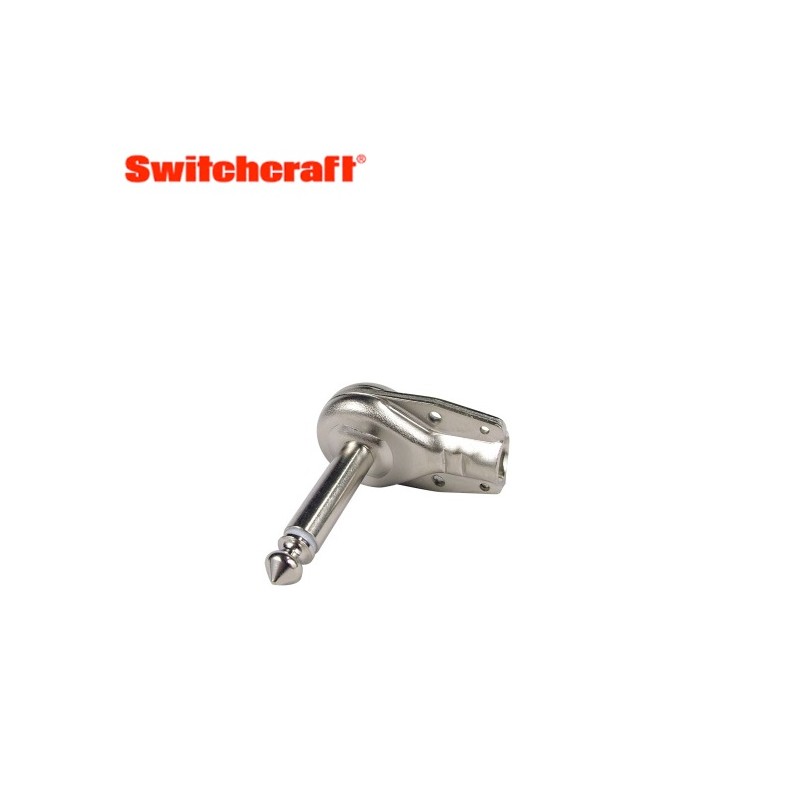 Switchcraft 228, 1/4'' mono plug, angled 90°