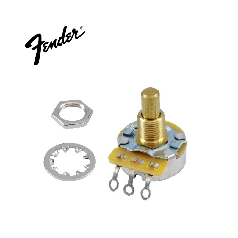 Fender 250K J Taper, potenziometro 24mm, perno pieno 450S2062