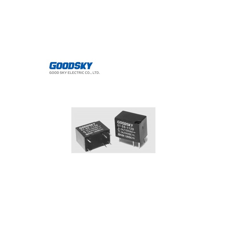Good Sky STSH124T, relay SPDT 2A, 24V, 2880 ohm, sensibilita' media