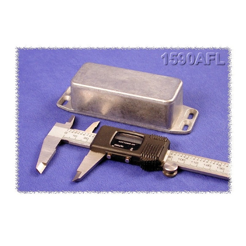Hammond 1590AFLBK, contenitore NERO flangiato in alluminio pressofuso, IP54