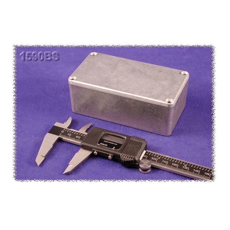 Hammond 1590BSBK, BLACK diecast aluminum enclosure, IP54