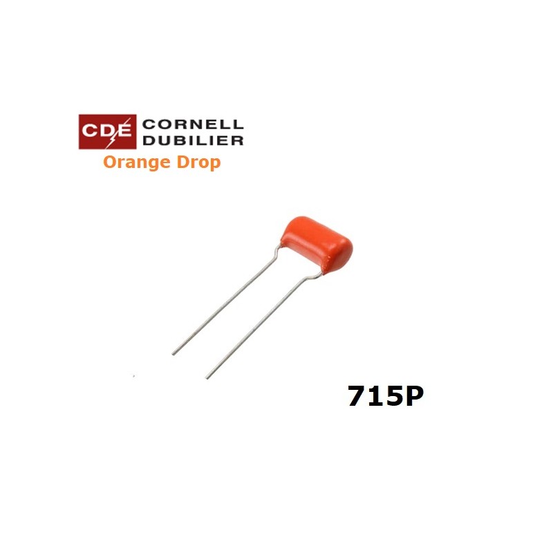 Orange Drop 715, 0,0015uF/600V, polypropylene capacitor (152)