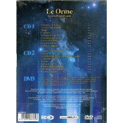 Le Orme: Live In Pennsylvania, 2x CD + DVD, Sonny Boy Management 8019991867648