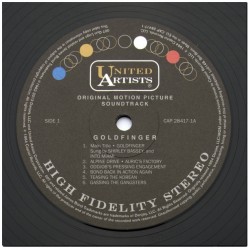 John Barry: 007 Goldfinger, Shirley Bassey, OST, LP 180g., United Artists Records, 5099992841710