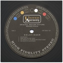 John Barry: 007 Goldfinger, Shirley Bassey, OST, LP 180g., United Artists Records, 5099992841710