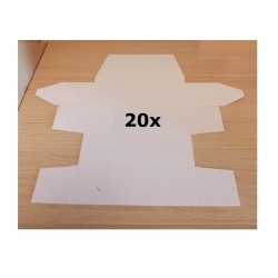 20x Empty white box for...
