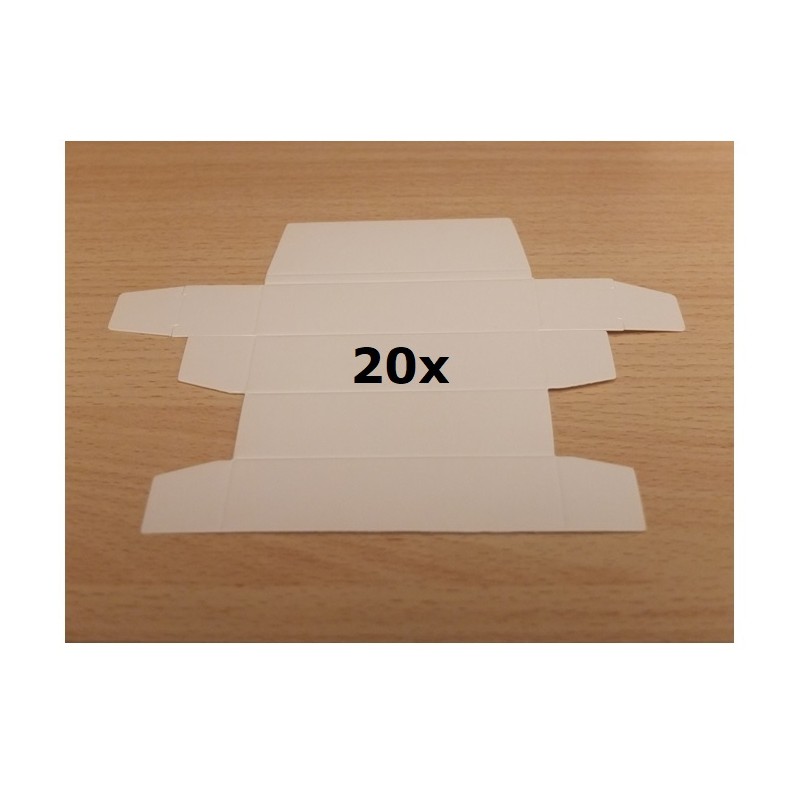 20x Scatola bianca per valvole tipo 12AX7/EL84/6CG7