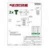 2x Keystone 9191-6, vite in ottone VERDE, M3x0.5, L: 6mm