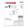 2x Keystone 9191-3, vite in ottone NERA, M3x0.5, L: 6mm