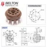 Belton VT9-PT, micalex noval socket for PCB