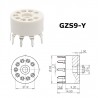 Socket GZS9-Y, plastic noval PCB mounting