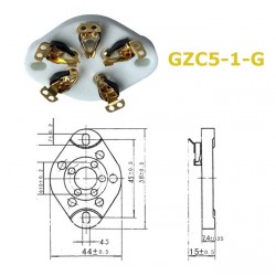 GZC5-1-G, ceramic socket...