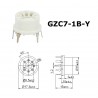 GZC7-1B-Y, B7G, ceramic 7 pin socket/PCB mount