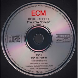 Keith Jarrett: The Köln Concert, ECM Records, CD, 042281006722