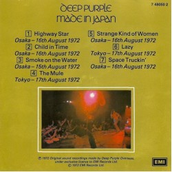 Deep Purple: Made In Japan, EMI, CD, 077774805025