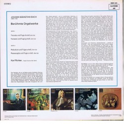Johann Sebastian Bach: Berühmte Orgelwerke, Richter, TELDEC, LP, 6.41568 AN