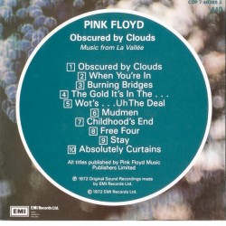 Pink Floyd: Obscured by Clouds, EMI, CD, 077774638548