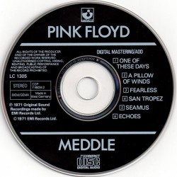 Pink Floyd: Meddle, Harvest, CD, 077774603423