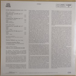 Händel: Orgelkonzerte, Tachezi, LP, Concentus Musicus Wien, Harnoncourt, 6.42658 AZ