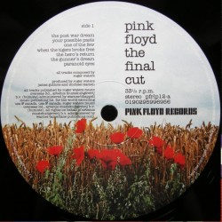 Pink Floyd: The Final Cut, Pink Floyd Records, LP 180g., 0190295996956