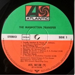 The Manhattan Transfer: The Manhattan Transfer, Atlantic, LP, ATL 50 138