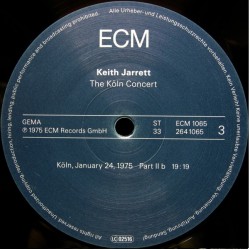 Keith Jarrett: The Köln Concert, ECM, 2x LP 180g. HQ-Vinyl, 0602527278889