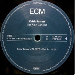 Keith Jarrett: The Köln Concert, ECM, 2x LP 180g. HQ-Vinyl, 0602527278889