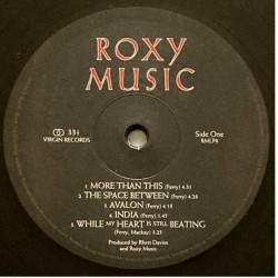 Roxy Music: Avalon, Virgin, LP 180g. (Half-Speed Mastering), 0602507460297